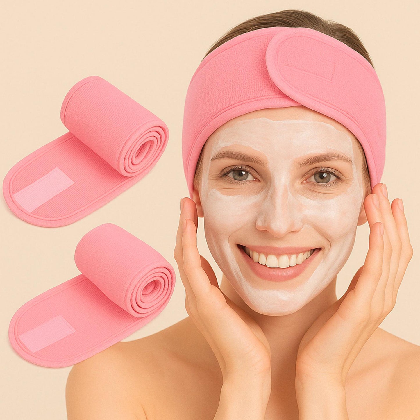 Adjustable Cosmetic Headband – Comfort and Elegance for your Beauty Routine